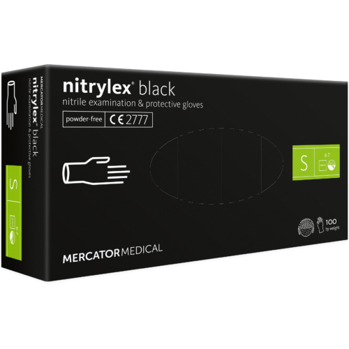 nitrylex® black púdermentes nitril kesztyű
