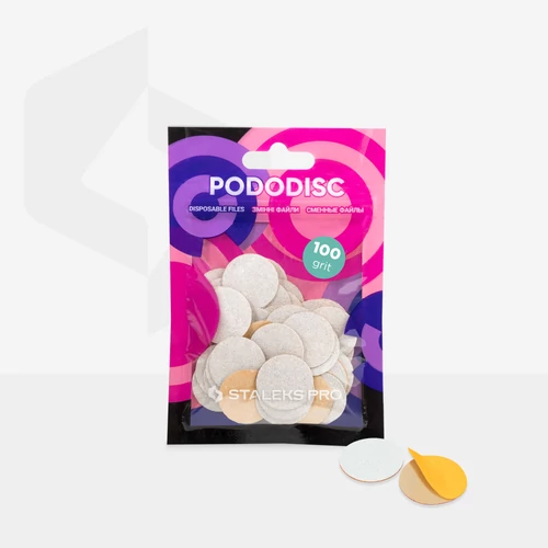 Staleks Pododisc cserélhető fehér csiszolókorong lapok - M méret