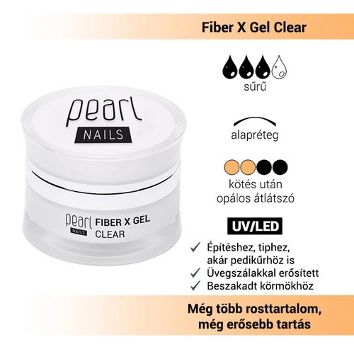 Fiber X Gel Clear - VÁLASSZ KISZERELÉST!